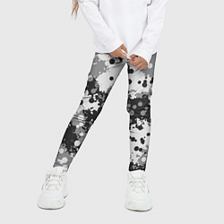 Леггинсы для девочки Камуфляж в точку, цвет: 3D-принт — фото 2