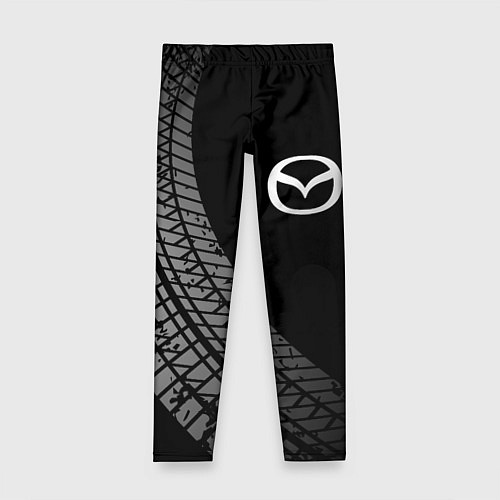 Детские легинсы Mazda tire tracks / 3D-принт – фото 1