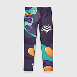 Леггинсы для девочки Warframe graffity splash, цвет: 3D-принт