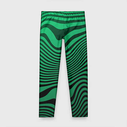 Детские легинсы Абстрактный узор волн / 3D-принт – фото 1