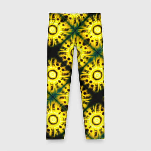 Детские легинсы Солнечные подсолнухи / 3D-принт – фото 1