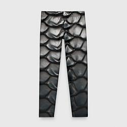 Леггинсы для девочки Кожа черной мамбы, цвет: 3D-принт