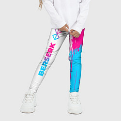 Леггинсы для девочки Berserk neon gradient style: по-вертикали, цвет: 3D-принт — фото 2