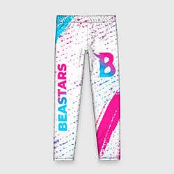Леггинсы для девочки Beastars neon gradient style: надпись, символ, цвет: 3D-принт