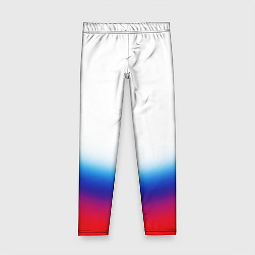 Детские легинсы Флаг России градиент / 3D-принт – фото 1