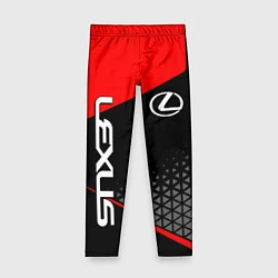 Леггинсы для девочки Lexus - red sportwear, цвет: 3D-принт