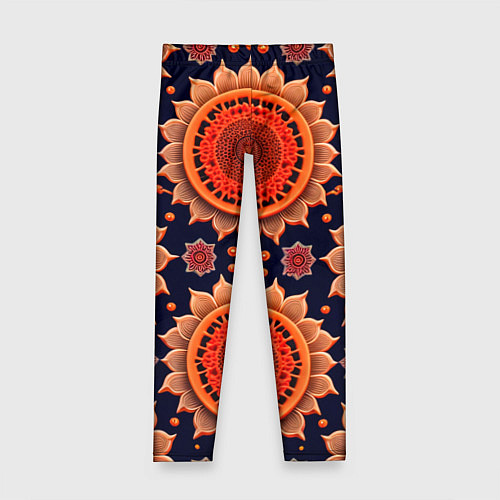 Детские легинсы Солнце в виде узора / 3D-принт – фото 1