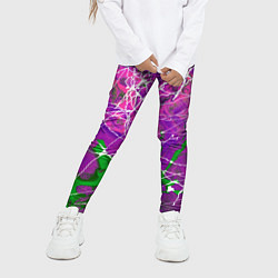 Леггинсы для девочки Имитация камня - абстракция, цвет: 3D-принт — фото 2
