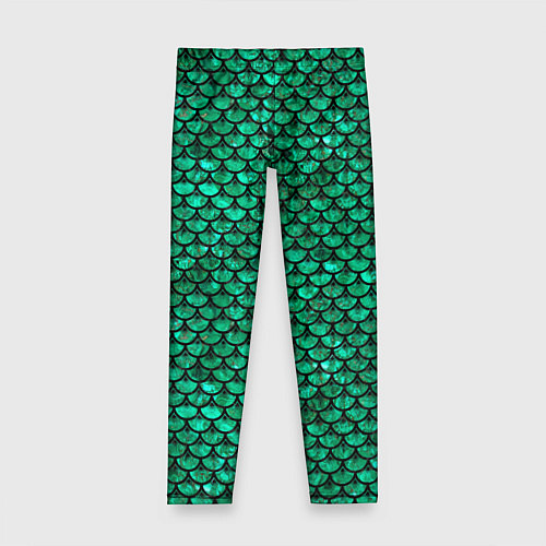 Детские легинсы Кожа изумрудного дракона / 3D-принт – фото 1