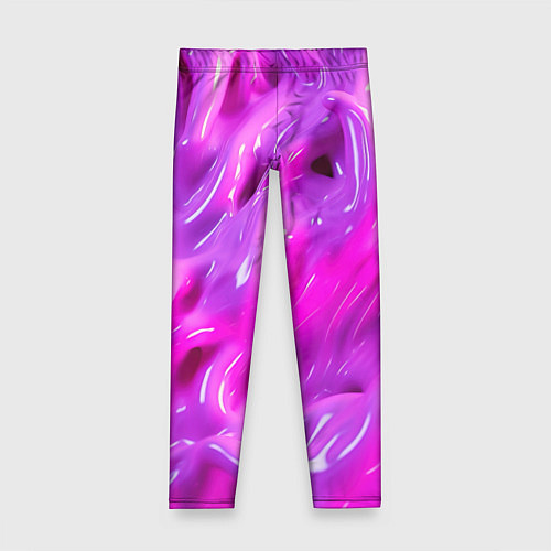 Детские легинсы Розовая слизь / 3D-принт – фото 1