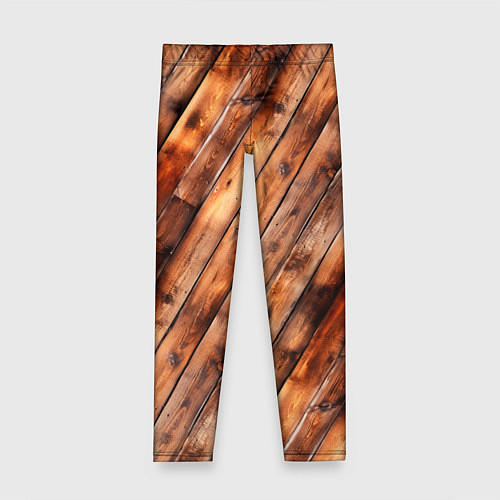 Детские легинсы Деревянная обшивка / 3D-принт – фото 1