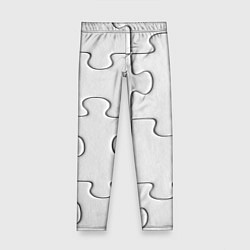 Леггинсы для девочки Детальки пазла, цвет: 3D-принт
