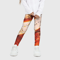 Леггинсы для девочки Горная порода, цвет: 3D-принт — фото 2