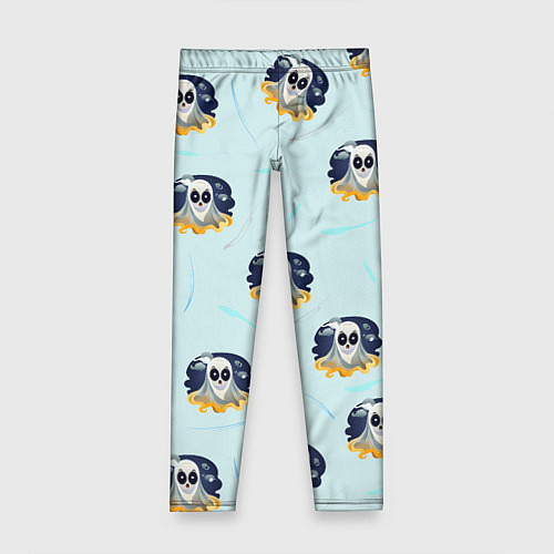 Детские легинсы Призрак и линии / 3D-принт – фото 1