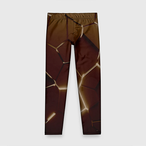 Детские легинсы Ретро плиты разломы прошлого / 3D-принт – фото 1