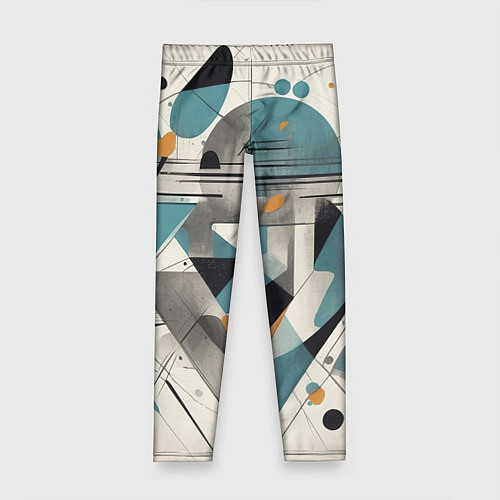 Детские легинсы Три человека авангард / 3D-принт – фото 1