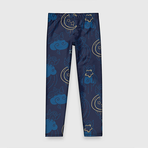 Детские легинсы Ангелы в ночном небе / 3D-принт – фото 1