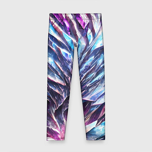 Детские легинсы Синий драгоценный камень / 3D-принт – фото 1