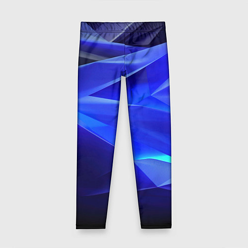 Детские легинсы Black and blue abstract background sport style / 3D-принт – фото 1