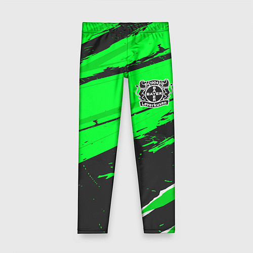 Детские легинсы Bayer 04 sport green / 3D-принт – фото 1