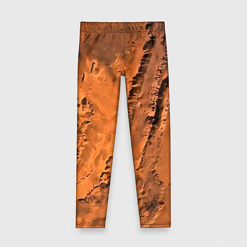 Детские легинсы Каналы на Марсе - star dust / 3D-принт – фото 1