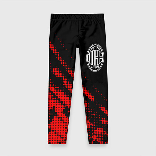 Детские легинсы AC Milan sport grunge / 3D-принт – фото 1