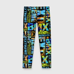 Леггинсы для девочки Extreme sport BMX, цвет: 3D-принт