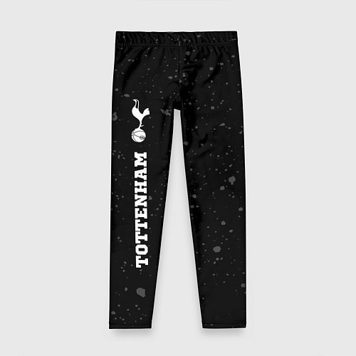 Детские легинсы Tottenham sport на темном фоне по-вертикали / 3D-принт – фото 1