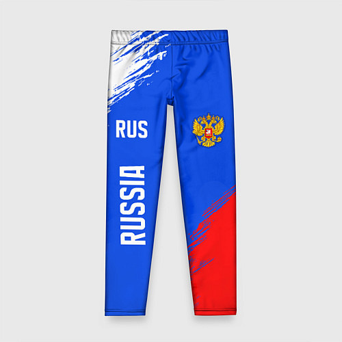 Детские легинсы Триколор и герб России / 3D-принт – фото 1