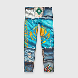 Детские легинсы Пэчворк джинсы в Казахстане