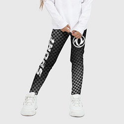 Леггинсы для девочки Dongfeng sport carbon, цвет: 3D-принт — фото 2