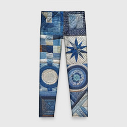 Детские легинсы Denim patchwork - ai art