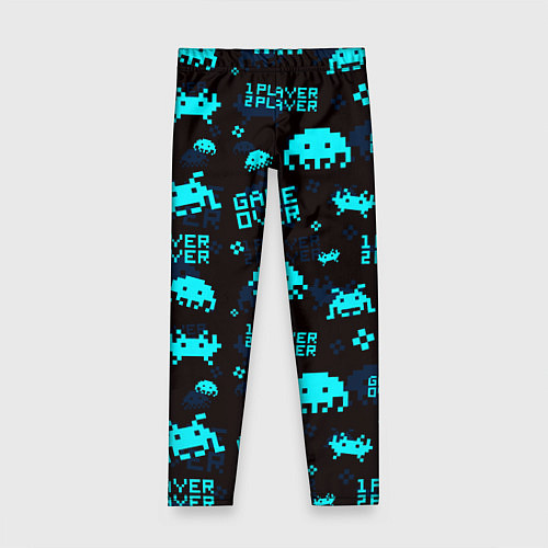 Детские легинсы Game over 1 player 2 player / 3D-принт – фото 1