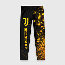 Детские легинсы Juventus - gold gradient по-вертикали