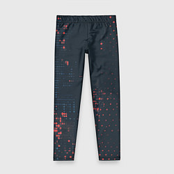 Леггинсы для девочки Брызги краски на стену, цвет: 3D-принт