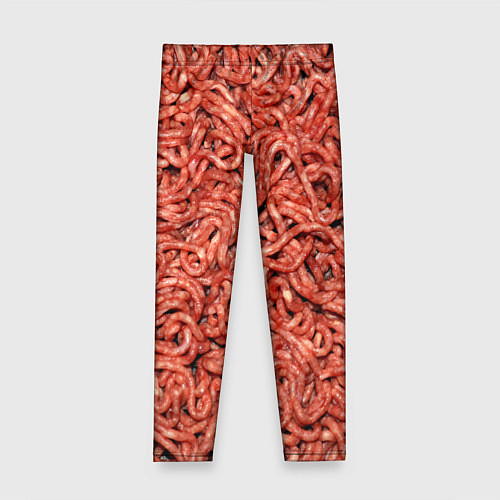 Детские легинсы Мясной фарш текстура / 3D-принт – фото 1