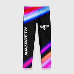 Леггинсы для девочки Nazareth neon rock lights, цвет: 3D-принт