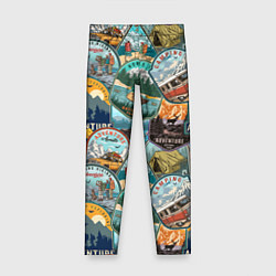Детские легинсы Adventure stickers