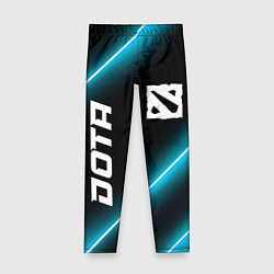 Леггинсы для девочки Dota неоновые лампы, цвет: 3D-принт