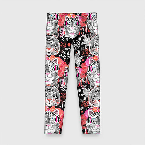 Детские легинсы Тигровый орнамент / 3D-принт – фото 1