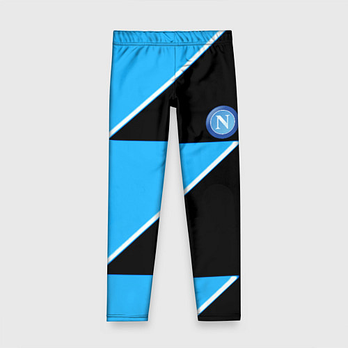 Детские легинсы Napoli fc geometry blue / 3D-принт – фото 1