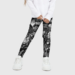 Леггинсы для девочки Городской ангел с крыльями в стиле аниме, цвет: 3D-принт — фото 2