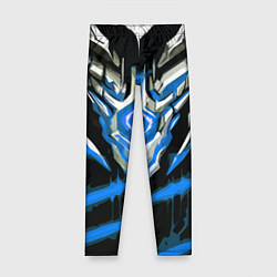 Леггинсы для девочки Абстрактная синяя руна, цвет: 3D-принт