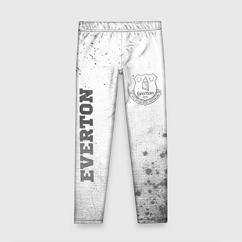 Детские легинсы Everton - white gradient вертикально / 3D-принт – фото 1