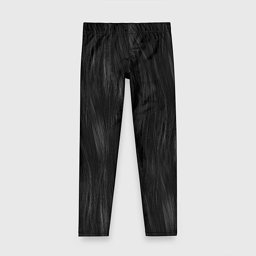 Детские легинсы Мех чёрной кошки / 3D-принт – фото 1