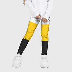 Леггинсы для девочки Мы русские с нами Бог НИКА 2 черная патриоты, цвет: 3D-принт — фото 2