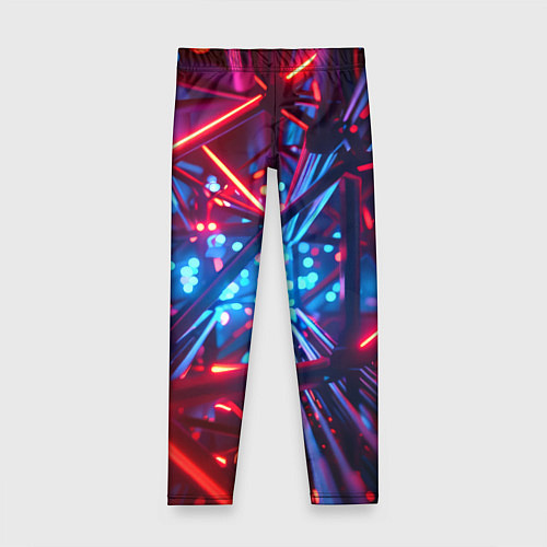 Детские легинсы Неоновые трубки / 3D-принт – фото 1