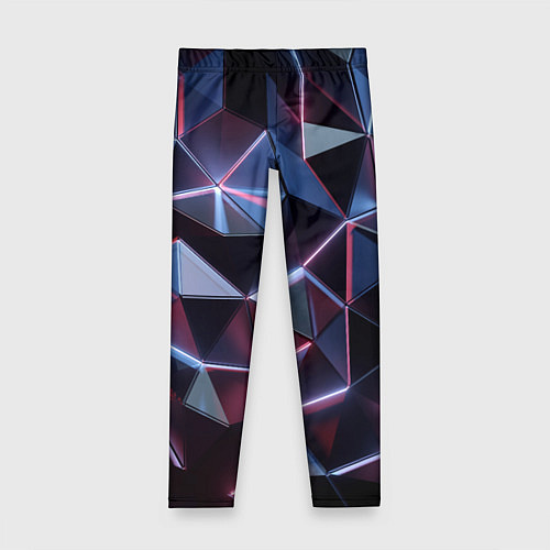 Детские легинсы Неоновые геометрические плиты / 3D-принт – фото 1