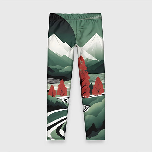 Детские легинсы Дорога на природу / 3D-принт – фото 1