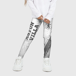Леггинсы для девочки Aston Villa - white gradient вертикально, цвет: 3D-принт — фото 2